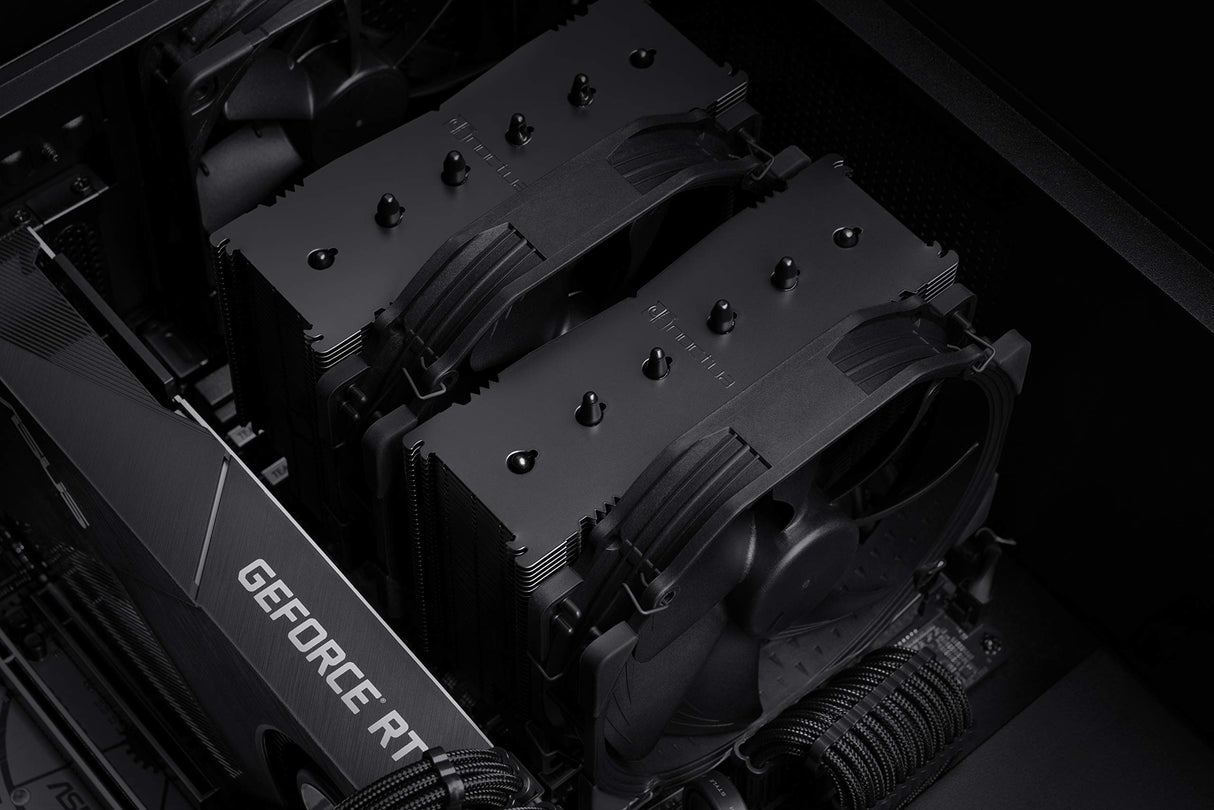 Noctua NH-D15 chromax.black, Disipador de CPU de Doble Torre (140 mm, Negro)