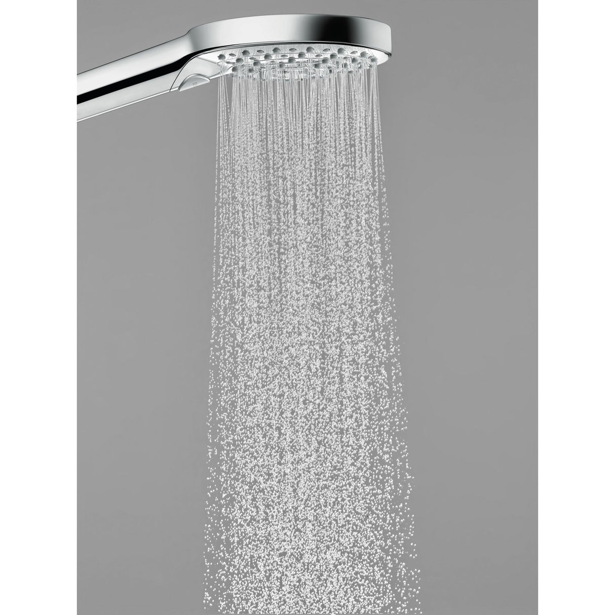 hansgrohe Raindance Select S - sistema de ducha con termostato, ducha lluvia (⌀ 240 mm) con grifo, ducha de mano (2 tipos de chorro), flexo, barra, ducha fija redondo (1 chorro), cromo, 27633000