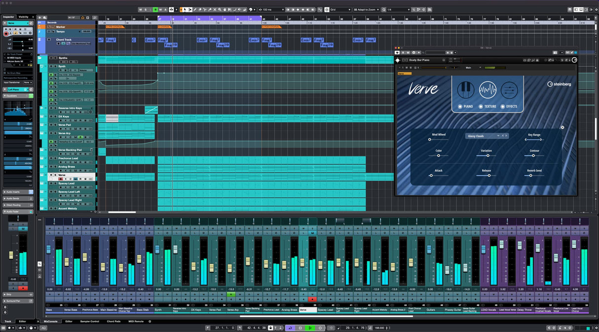 Steinberg Cubase Pro 12 secuenciador MIDI de audio, software de grabación para aplicaciones de estudio o grabación doméstica (nuevas funciones: integración remota MIDI, modulador FX y mucho más)