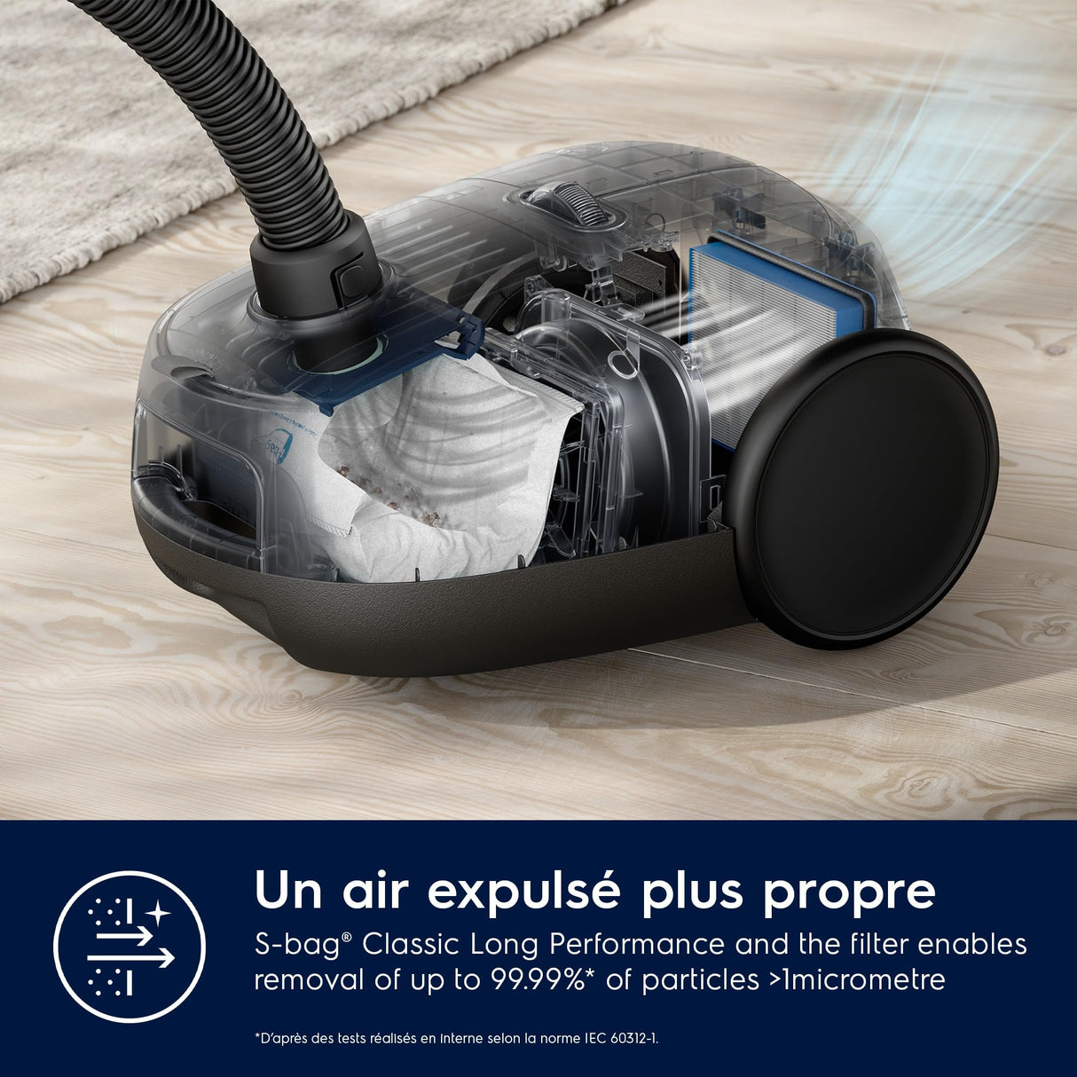 Electrolux EB61C4OG Aspirador Trineo con Bolsa, Ocean Green