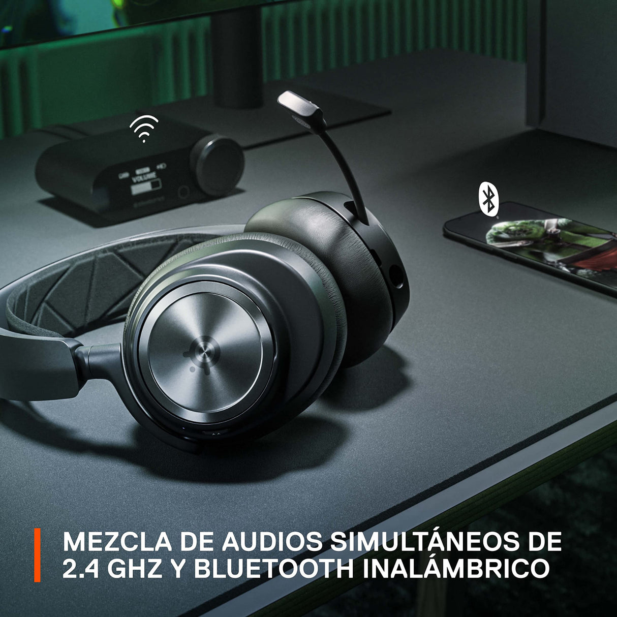 SteelSeries Arctis Nova Pro Wireless X - auriculares gaming multisistema Xbox - Controladores magnéticos de neodimio - Cancelación de ruido - Infinity Power System - Xbox, PC, PS5, PS4, Switch, móvil
