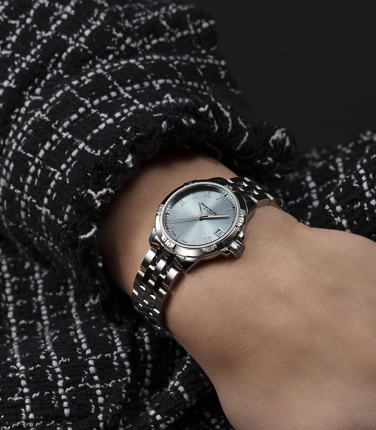 Raymond Weil Reloj Tango, 5960 -ST -00500, Redonda, Cuarzo para Mujer Azul Caja de 30 mm