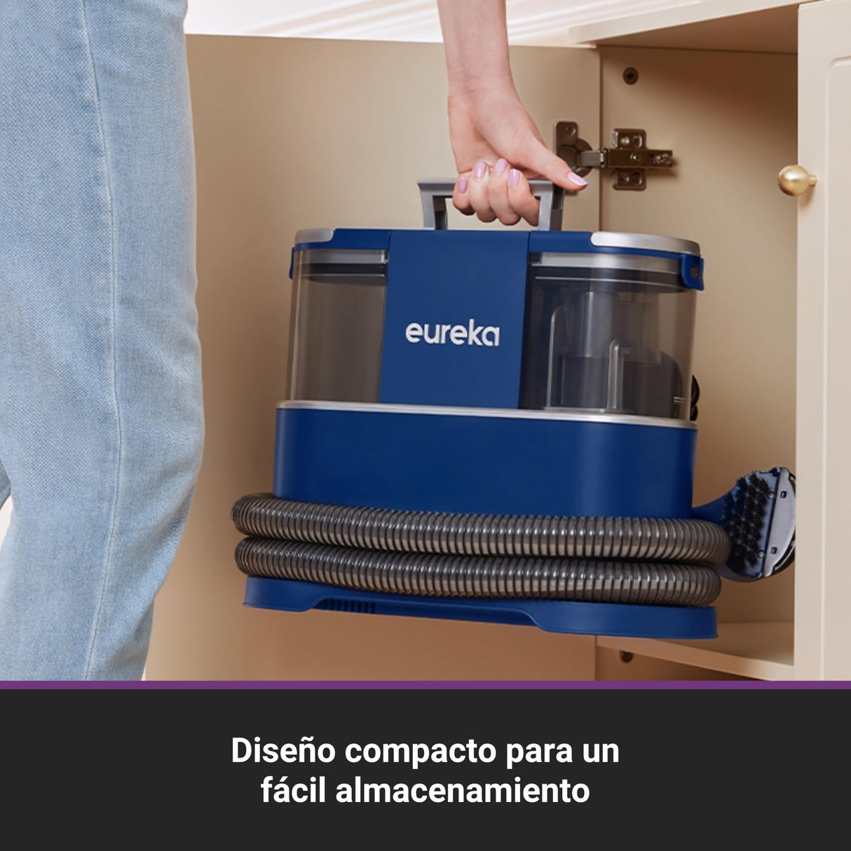 Eureka NEY100 Aspiradora de Agua Tapicería Limpiador de Tapicerias Lava Aspiradora de Manchas Limpiatapicerias Sofa para Alfombras, Moquetas, Tapicería, Escaleras y Coche con Fórmula Limpiadora