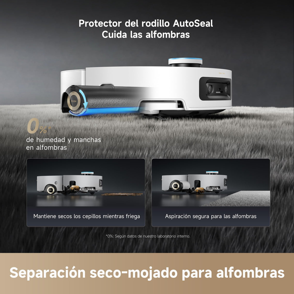 Dreame Aqua10 Ultra Roller Complete, Robot Aspirador, Autolimpieza del Rodillo, Supera Obstáculos de 8 cm, Vaciado Automático, 30.000 Pa de succión, Control Inteligente por Voz