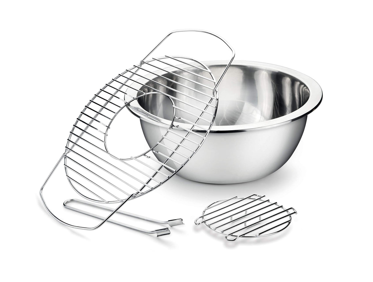 Tescoma Party Time Grill, Acero Inoxidable, Gris, 41,5 x 36,5 x 22,5 cm