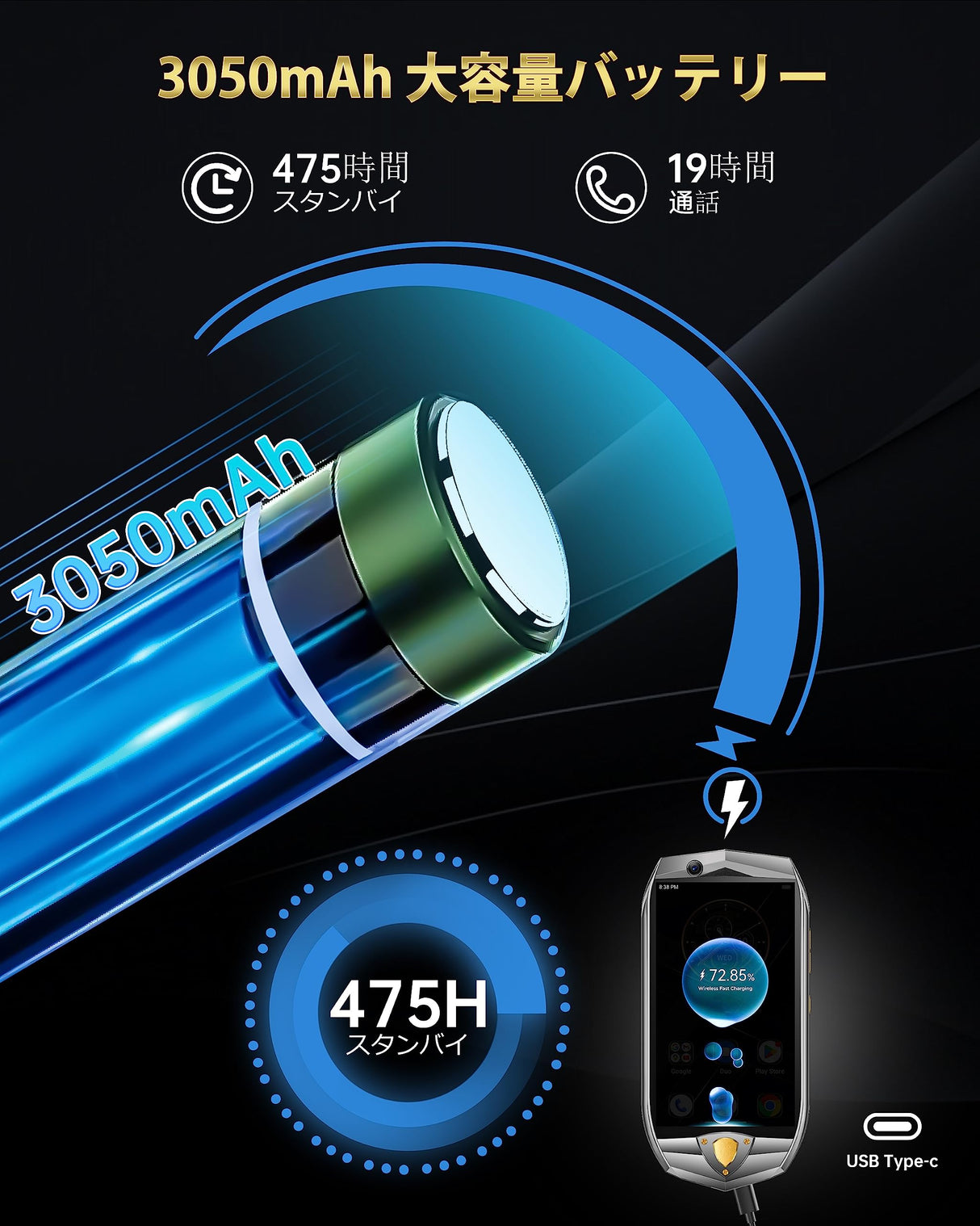 Oukitel Tablet RT7-BE/OL 10,1" 256 GB Azul