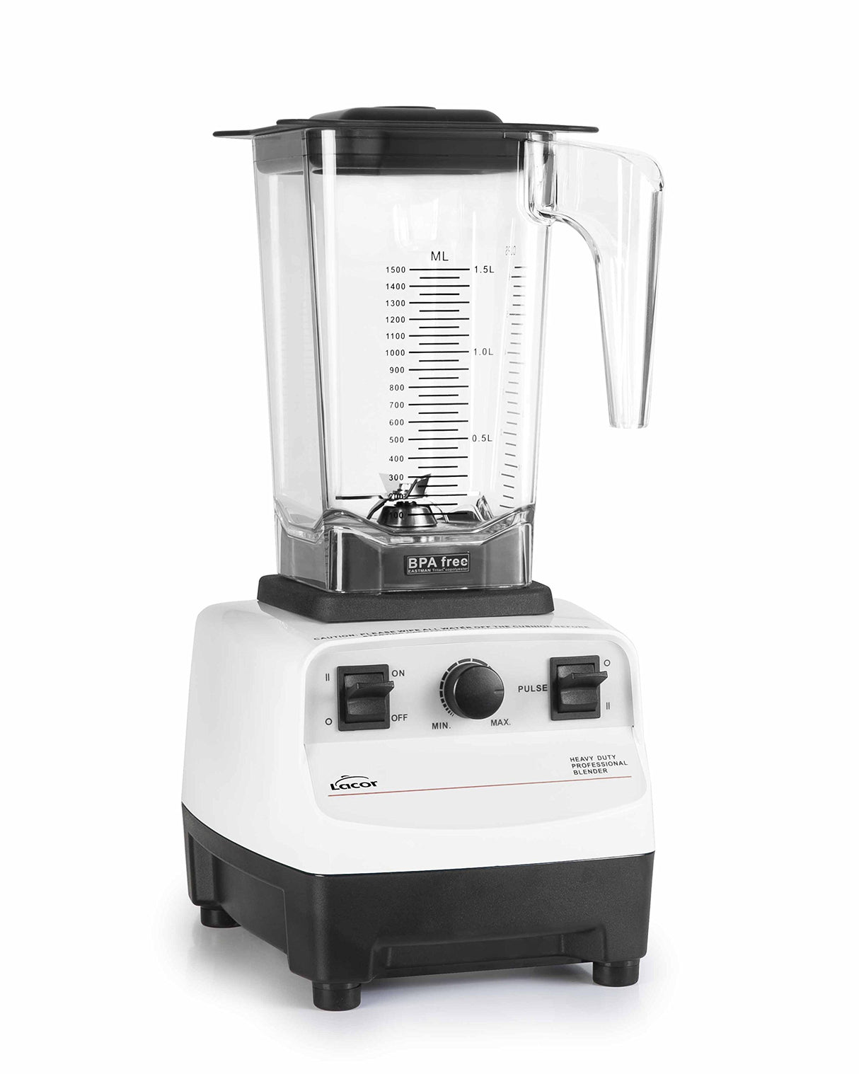Lacor 69295 Batidora Eléctrica Profesional, 1200 W, Acero y plástico, Blanco
