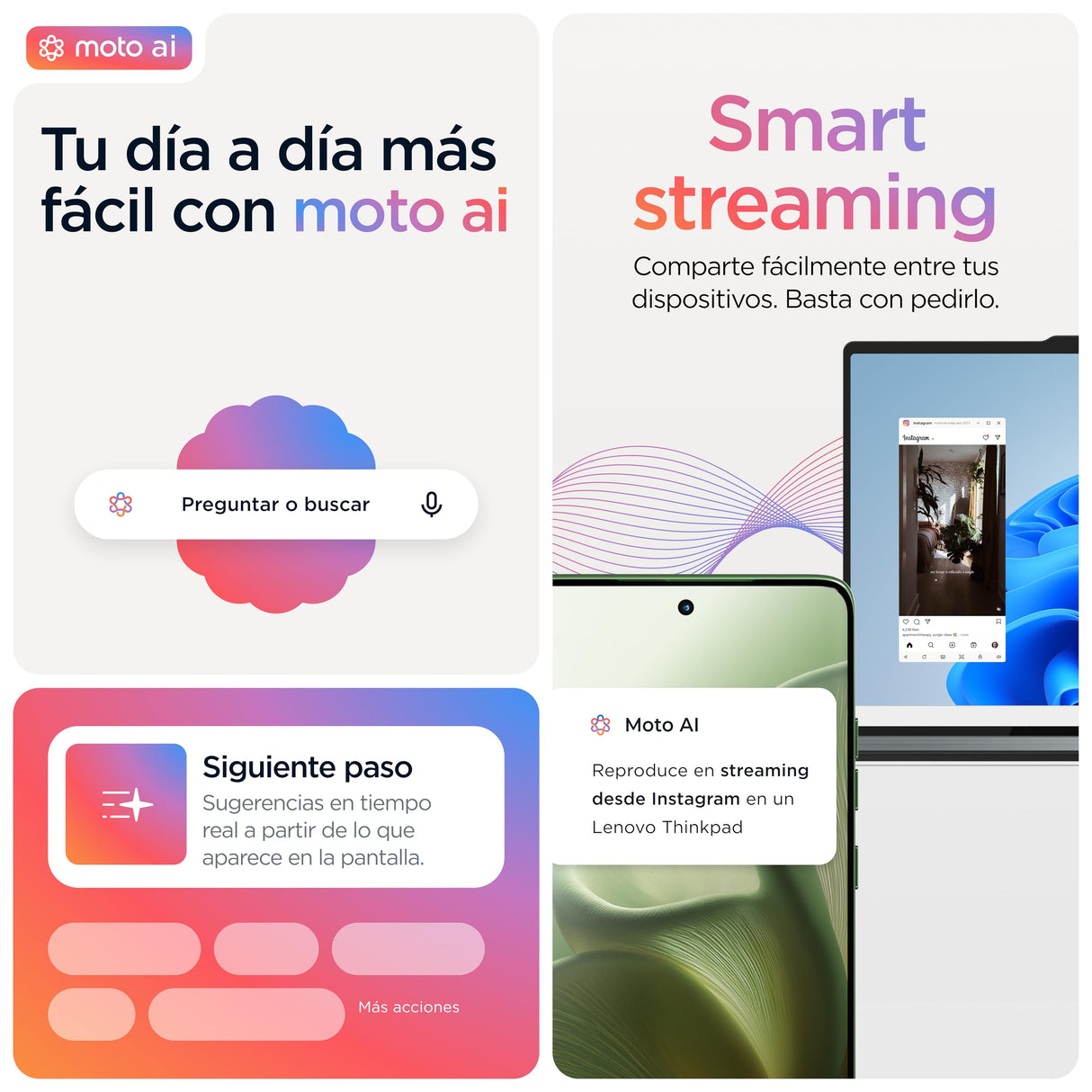 Motorola Edge 60 16GB (8GB+8GB RAM Boost)/512GB Shamrock, Pantalla Super HD de 6,67”con Cuatro Bordes curvos, Cámara Sony LYTIA™ 700C de 50MP, Moto ai, Durabilidad Militar, Batería 5200 mAh