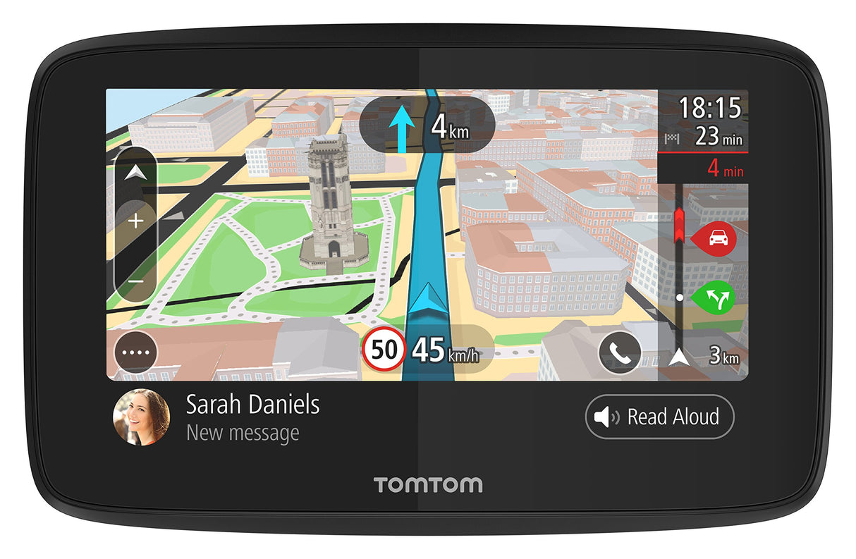 TomTom GO 520 - GPS para Coche, 5 Pulgadas, llamadas Manos Libres, Siri, Google Now, Actualizaciones Wi-Fi, Traffic mediante Smartphone y Mapas Mundiales, Mensajes de Smartphone