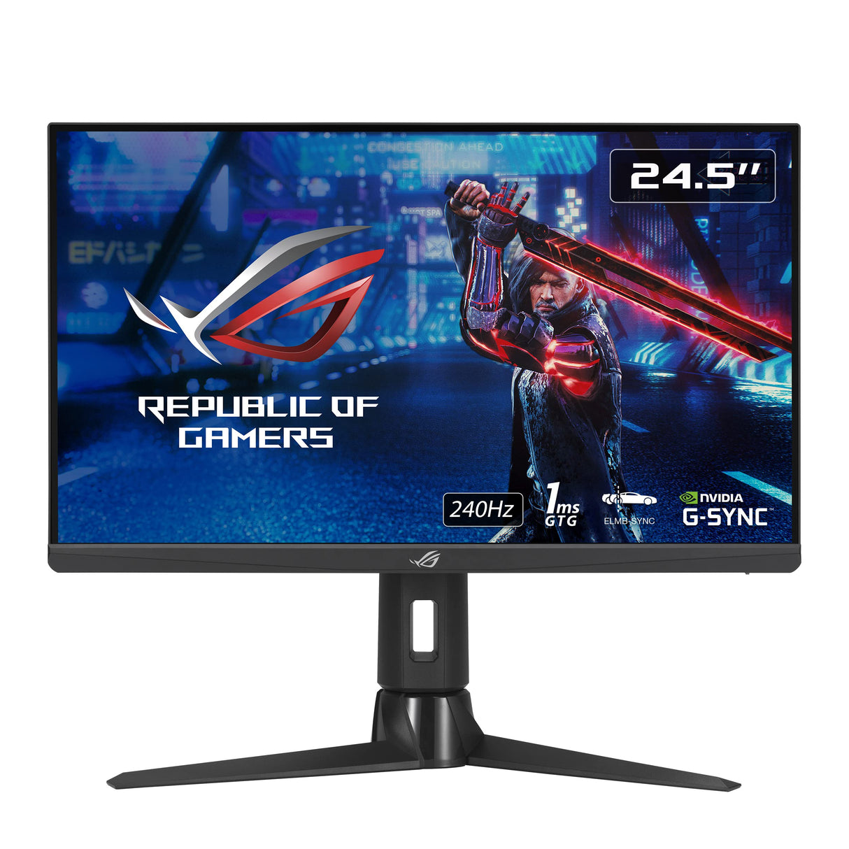 Asus ROG Strix XG259CM - Monitor Gaming (24,5 Pulgadas, 2560x1080, 240 Hz, 1ms (GTG), Fast IPS, Extreme Low Motion Blur Sync, USB de Tipo C, 120% sRGB, G-Sync, Soporte KVM y Rosca para trípode)