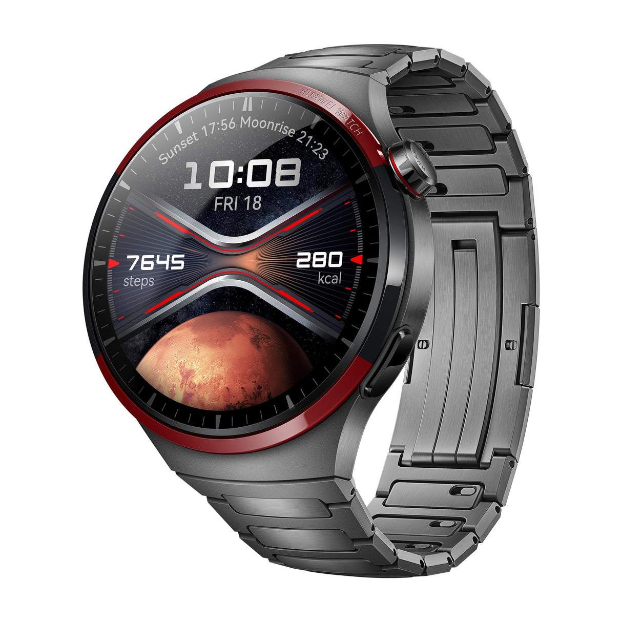 HUAWEI Watch 4 Pro Space Edition, Titanio DLC de Grado Aeroespacial, Resumen de Salud 2.0, Batería de hasta 21 días,Llamadas Móviles eSIM, Buceo Libre hasta 30 Metros, iOS & Android,Gris