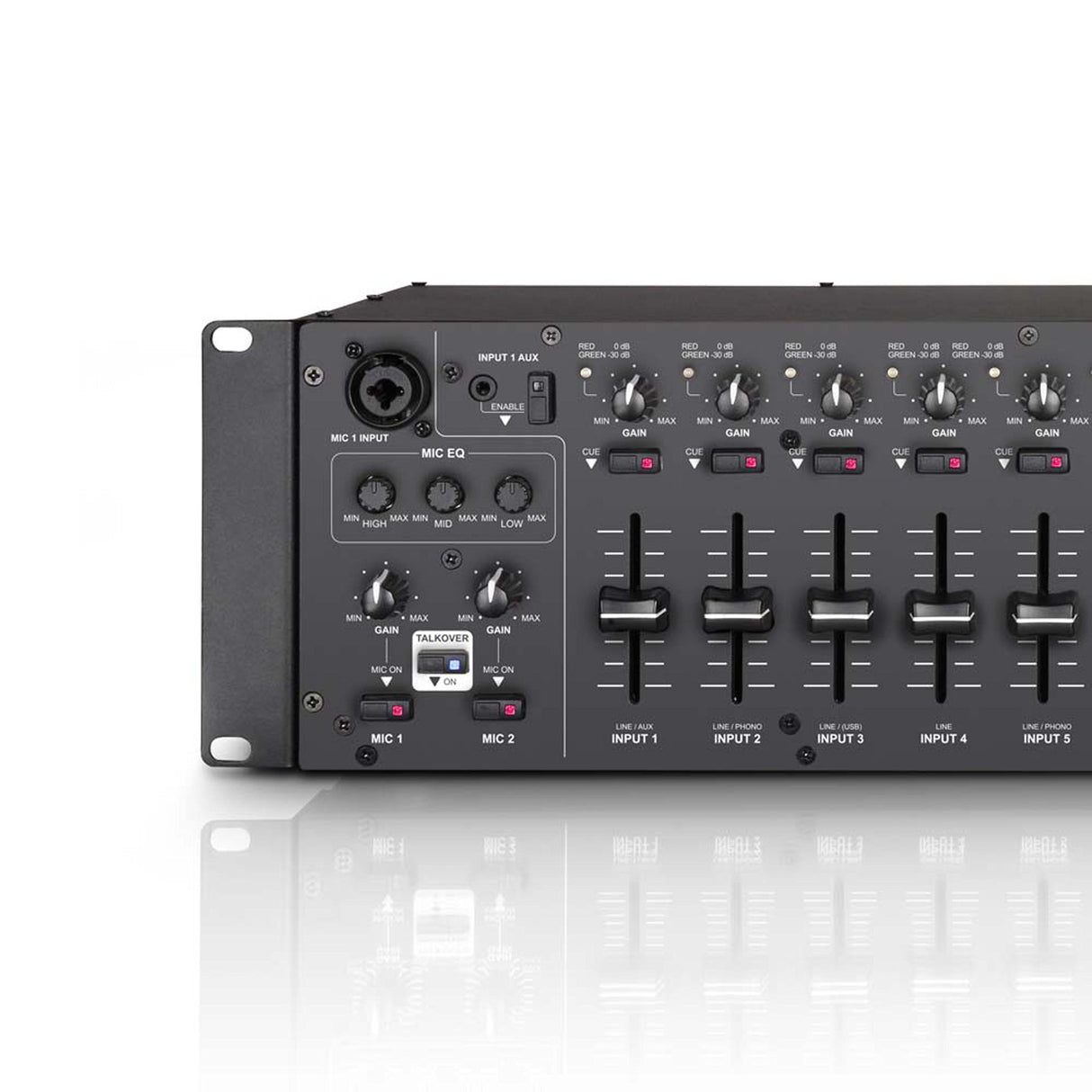 LD Systems ZONE 624 - Mezclador de 4 zonas, formato 19" 3 U