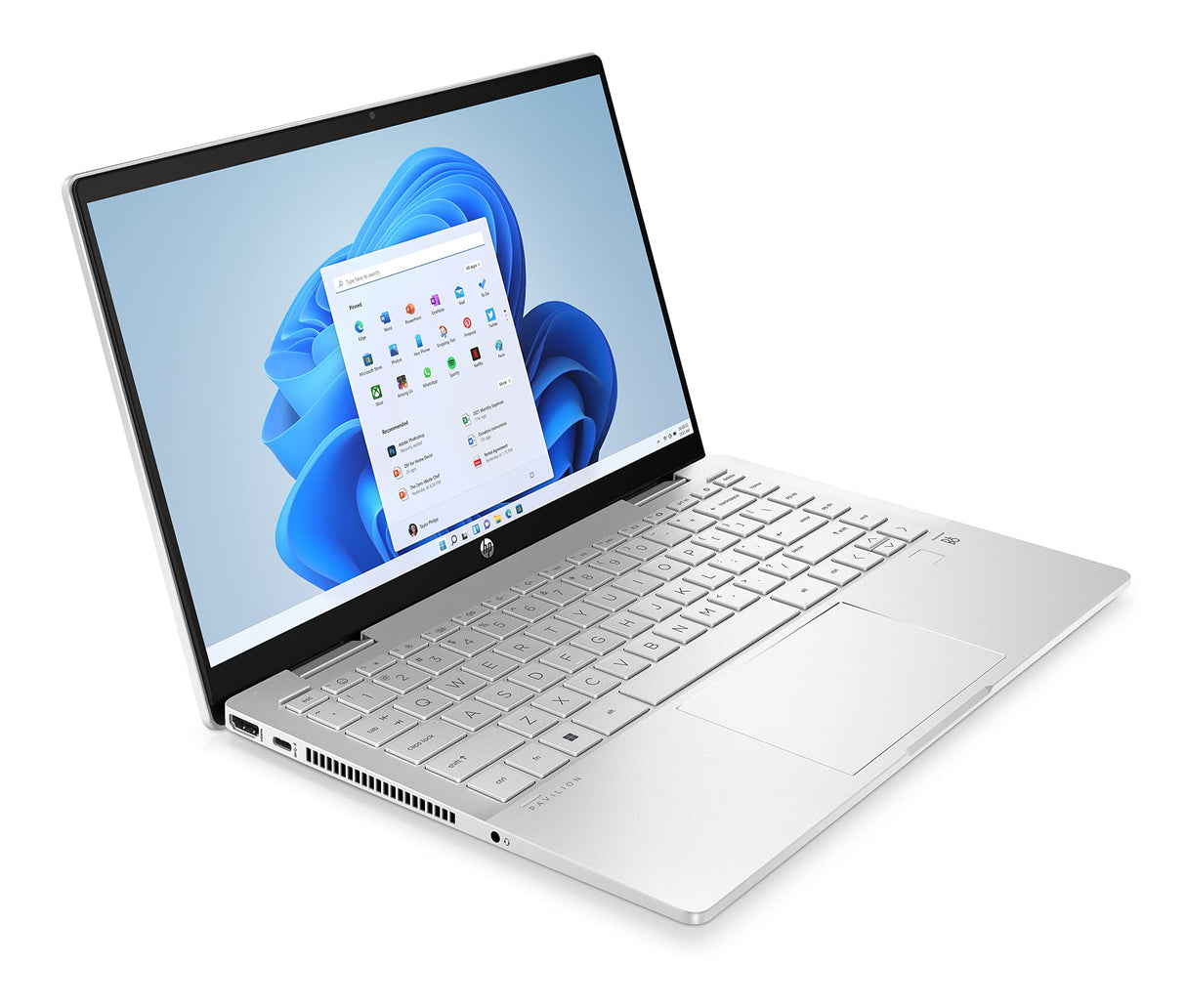 HP Pavilion x360 14-ek1050ns - Ordenador portátil de 14" Full HD (Intel Core i5-1335U, 16GB RAM, 512GB SSD, Intel Iris Xe Graphics, Windows 11 Home) Silver - Teclado QWERTY Español