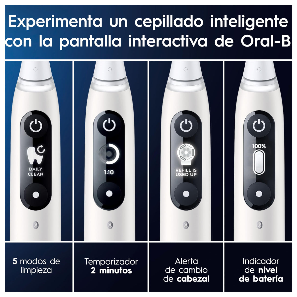 Oral-B iO 6N Cepillo De Dientes Eléctrico, Blanco, Estuche De Viaje