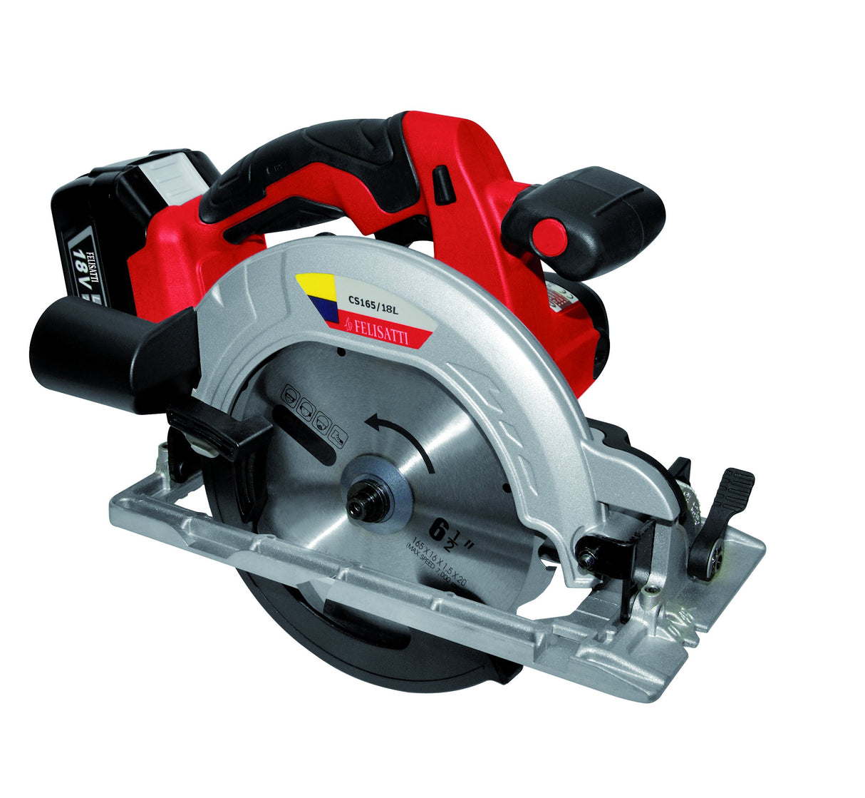 Felisatti CS165/18L - Sierra circular sin cable (18 V)
