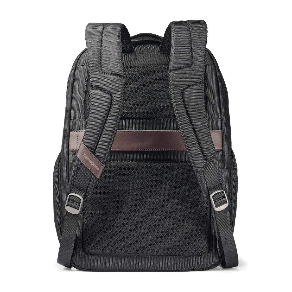 Samsonite Kombi - Mochila de negocios, Negro/Marrón, 17.5 x 12 x 7-Inch, Kombi - Mochila de negocios