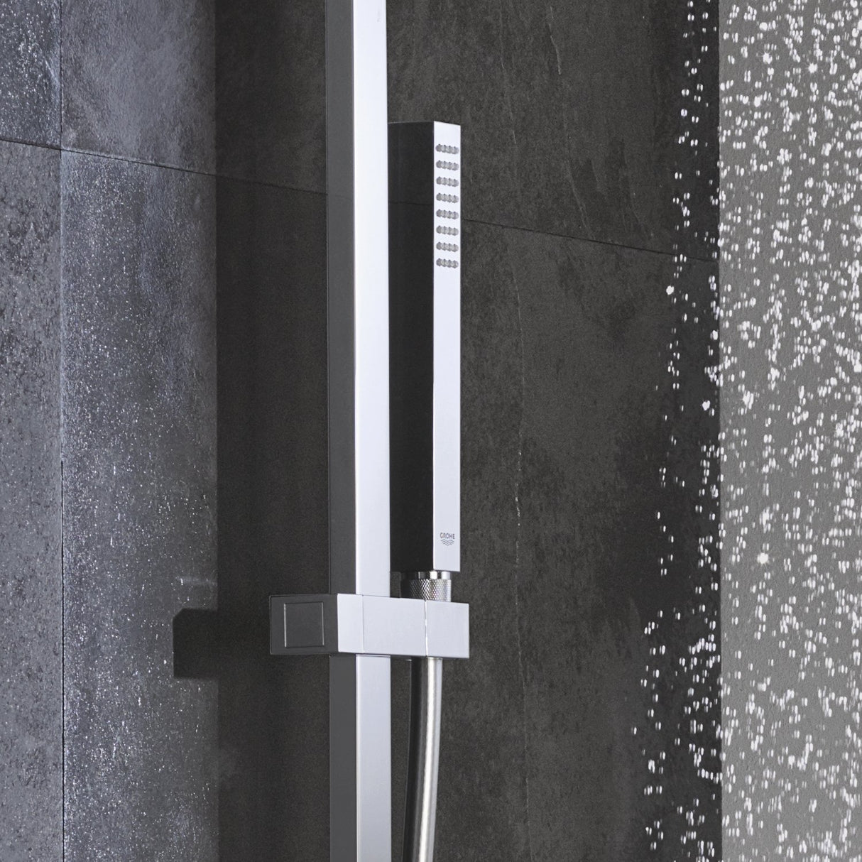 Grohe 23147001 Euphoria Cube - Sistema de ducha XXL con mezclador monomando, con alcachofa de 230 mm y teleducha de un chorro