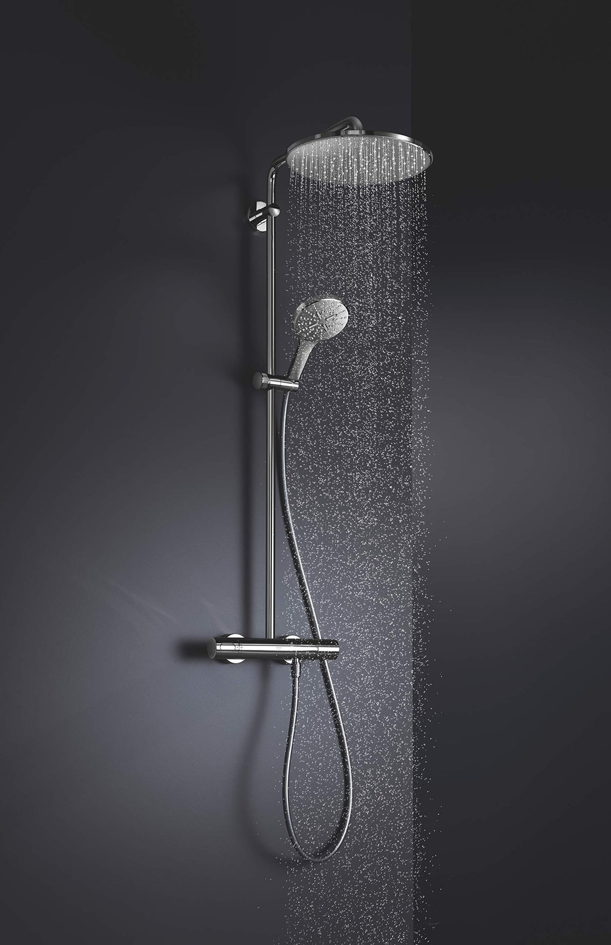 Grohe 26647000 26647000-Rainshower SmartActive 310 Sistema de Ducha con termostato Incorporado, Cromo