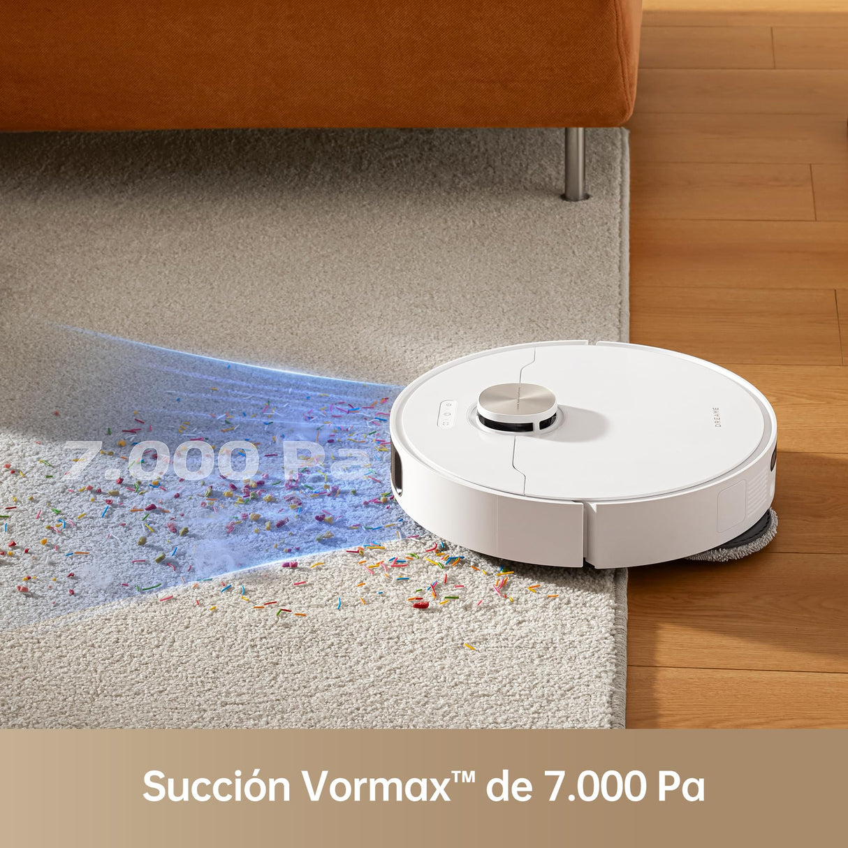 DREAME L10S Pro Ultra Heat Robot Aspirador y Friegasuelos con Base de Autovaciado Blanco
