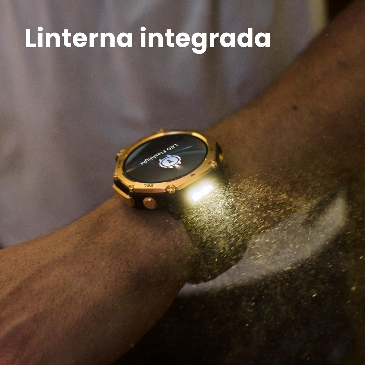 Amazfit T-Rex 3 Pro Reloj Inteligente Outdoor 48 mm, Pantalla AMOLED de Zafiro, Bisel de Titanio, GPS de Banda Dual, Mapas Sin Conexión, Linterna Incorporada, 25 Días de Batería, para Android iPhone