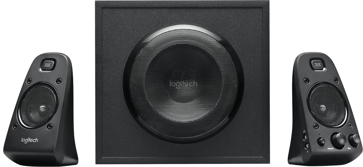 Logitech Z623 THX 2.1 Sistema de Altavoces con Subwoofer, Certificado THX Audio, 400 V de Pico, Graves Potentes, Entradas 3.5 mm/RCA, Enchufe EU, Negro