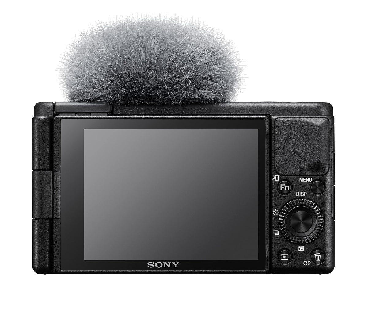 Sony - Cámara vlogging (Eye AF con Seguimiento a Tiempo Real, detección de Fases, prioridad a rostros en Auto Exposición, para Vlogger, Video 4K, Filtro Piel Suave, Micro direccional) Negro
