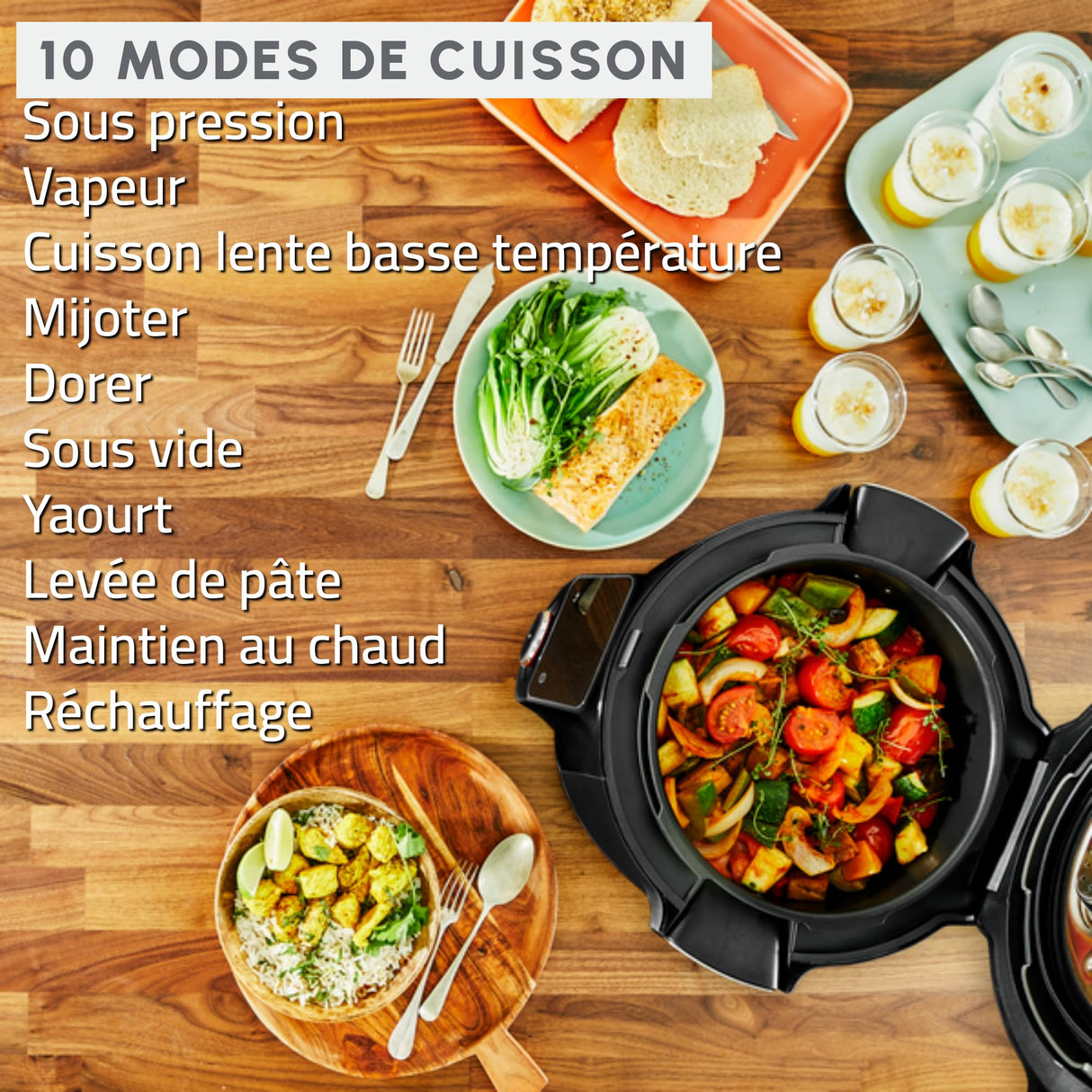 Moulinex Cookeo Wi-Fi 10-en-1, Multicocina, 10 modos de cocción, cocción a presión, pasos detallados, CE96G810, Negro