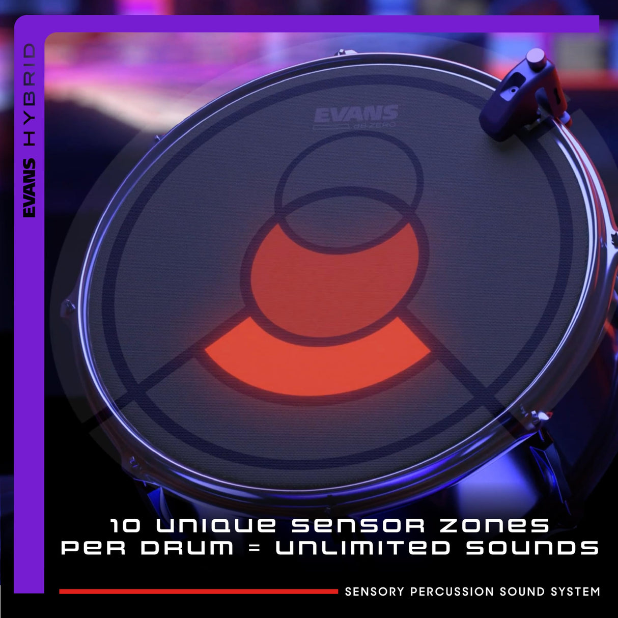 Evans Sistema de sonido de percusión sensorial híbrido, incluye software, interfaz de audio, 3 sensores de batería y cables, transforma cualquier batería en herramienta de música personalizable