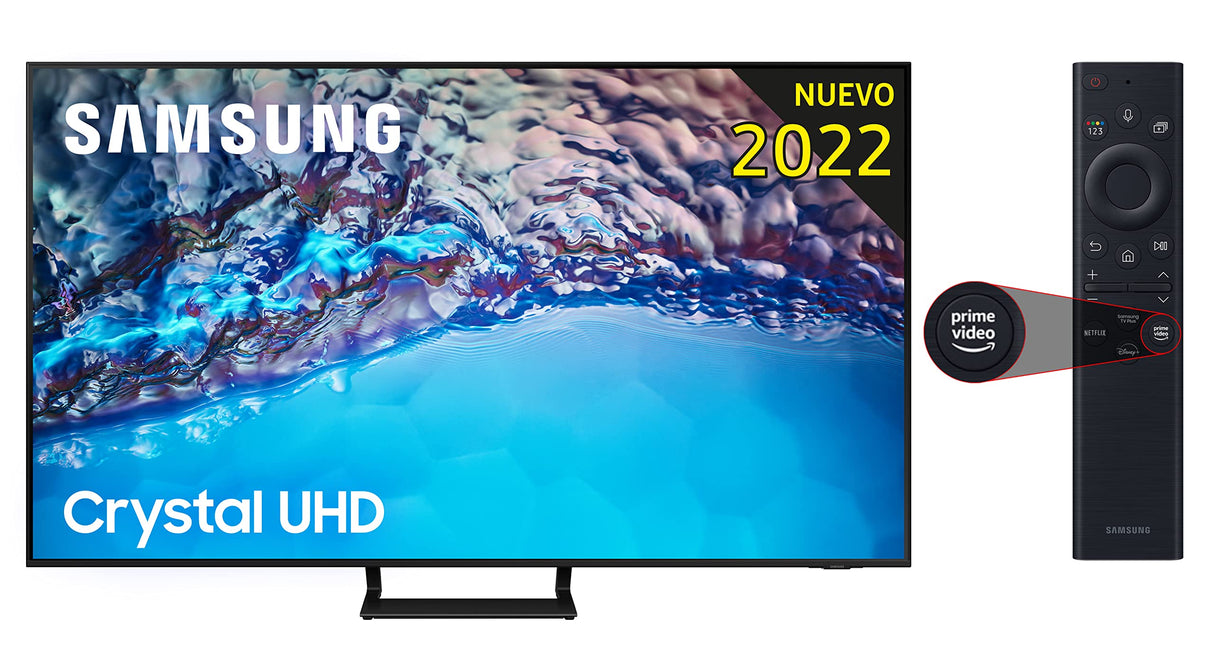 Samsung Smart TV 2022 55BU8500 - 55", 4K, Procesador Crystal UHD, Contast Enhancer con HDR10+, Q-Symphony y Alexa integrada, 2022