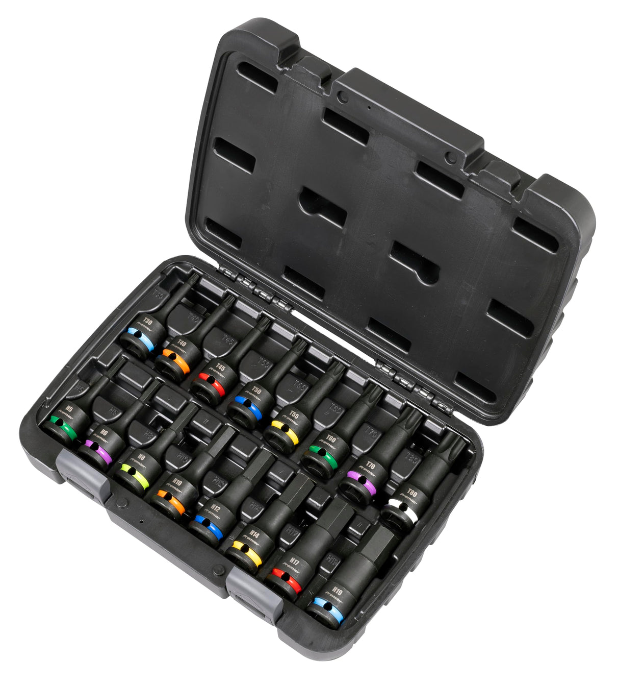 Sealey Premier - Juego de brocas hexagonales y TRX-Star* de impacto de 1/2 pulgada cuadrada de 16 piezas - AK56005