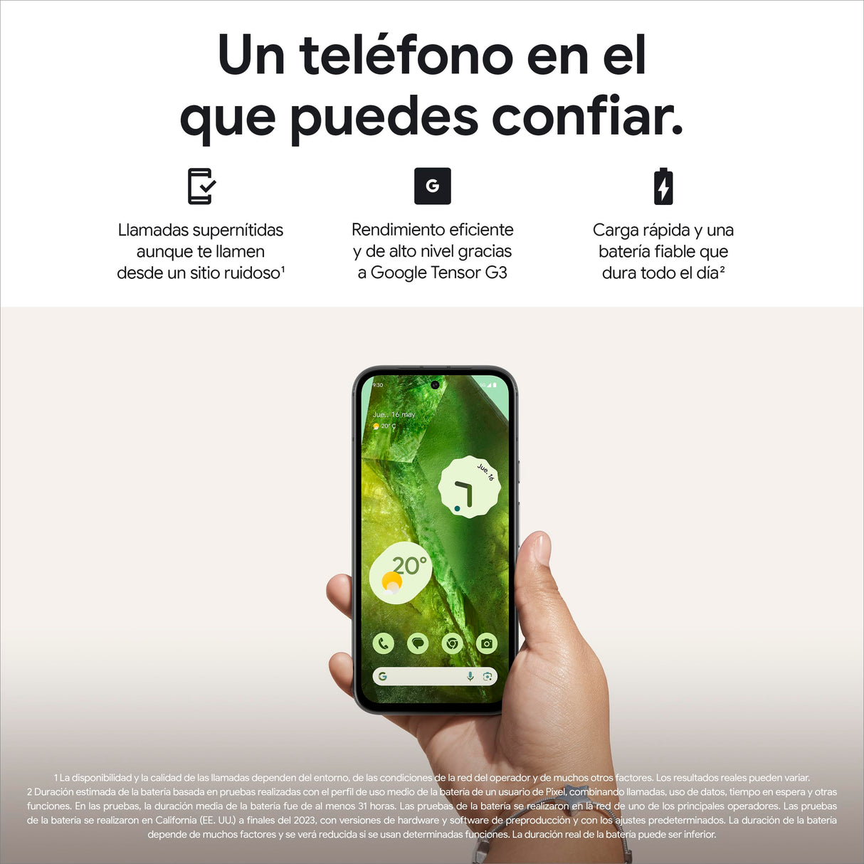 Google Pixel 8a - Smartphone Android Libre con Cámara Pixel Avanzada, batería de 24 Horas de duración y potentes Funciones de Seguridad - Obsidiana, 256GB