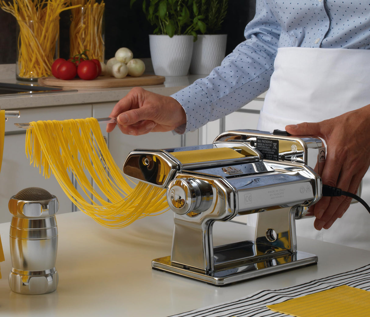 Marcato Motor Máquina para Pasta Atlas 150, Motor Eléctrico para Máquina de Pasta, Compatible con Otros Artículos Marcato, 100 W, Hecho en Italia. Modelo: Pastadrive.