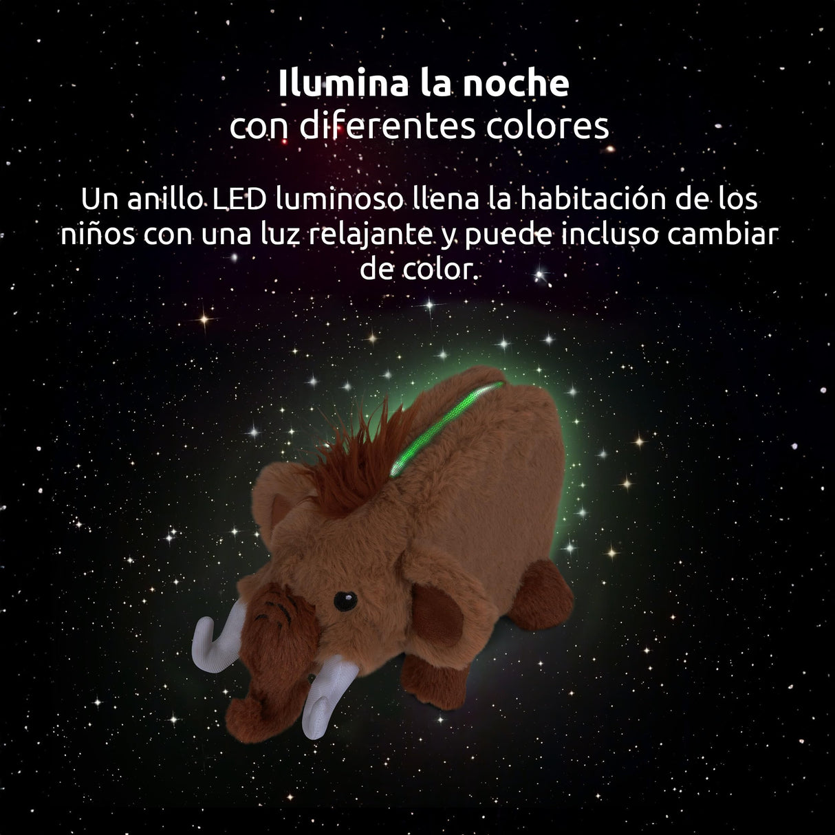 TechniSat Matti el MAMMUFANT - Altavoz Bluetooth con luz Nocturna para niños (Reproductor de Audio, Concha para MP3 y batería Potente)