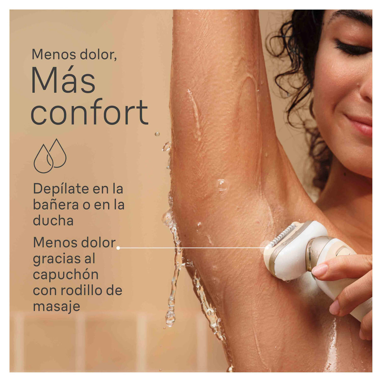 Braun Silk-épil 9 Flex, Depiladora Eléctrica Para Una Eliminación Del Vello Fácil, 9-071 3D, Blanca/Dorada