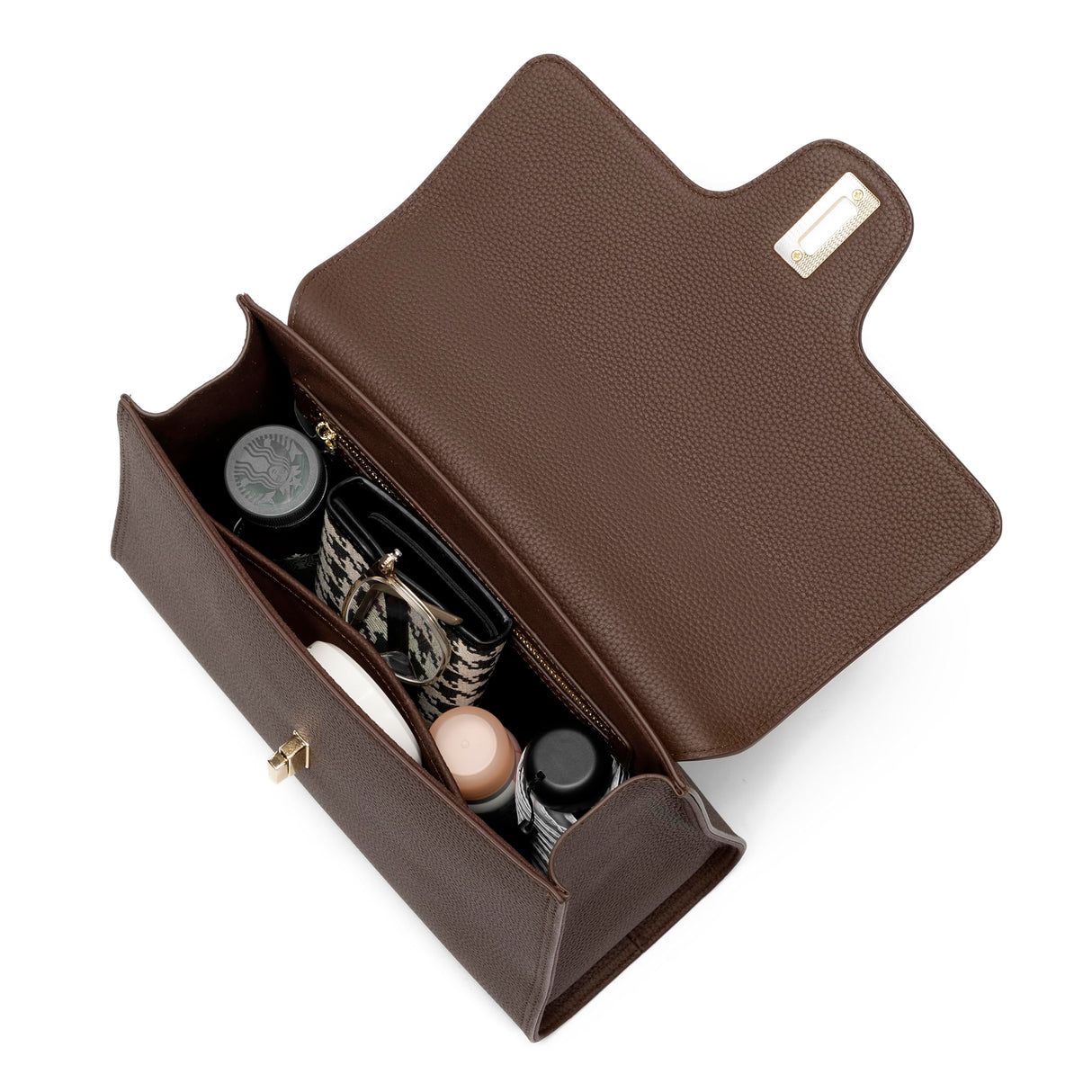 Carlheim, Gotland Genuine Leather collection, Estelle Genuine Leather Handbag (Brown)