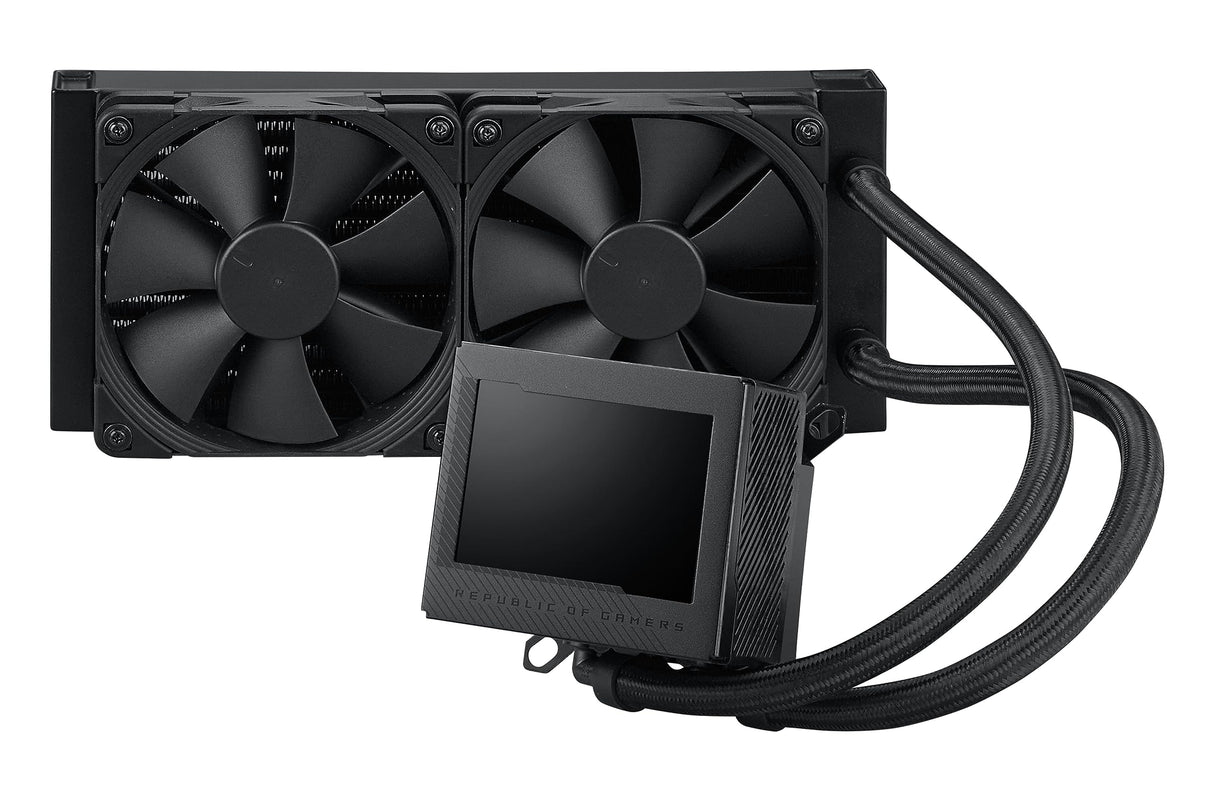 Asus ROG Ryujin III 240 - Kit de Refrigeración Líquida CPU, Pantalla LCD de 3.5", Bomba Asetek 8a Generación, Ventilador Integrado y 2 Ventiladores de Radiador Noctua 2000 PWM de 120 mm