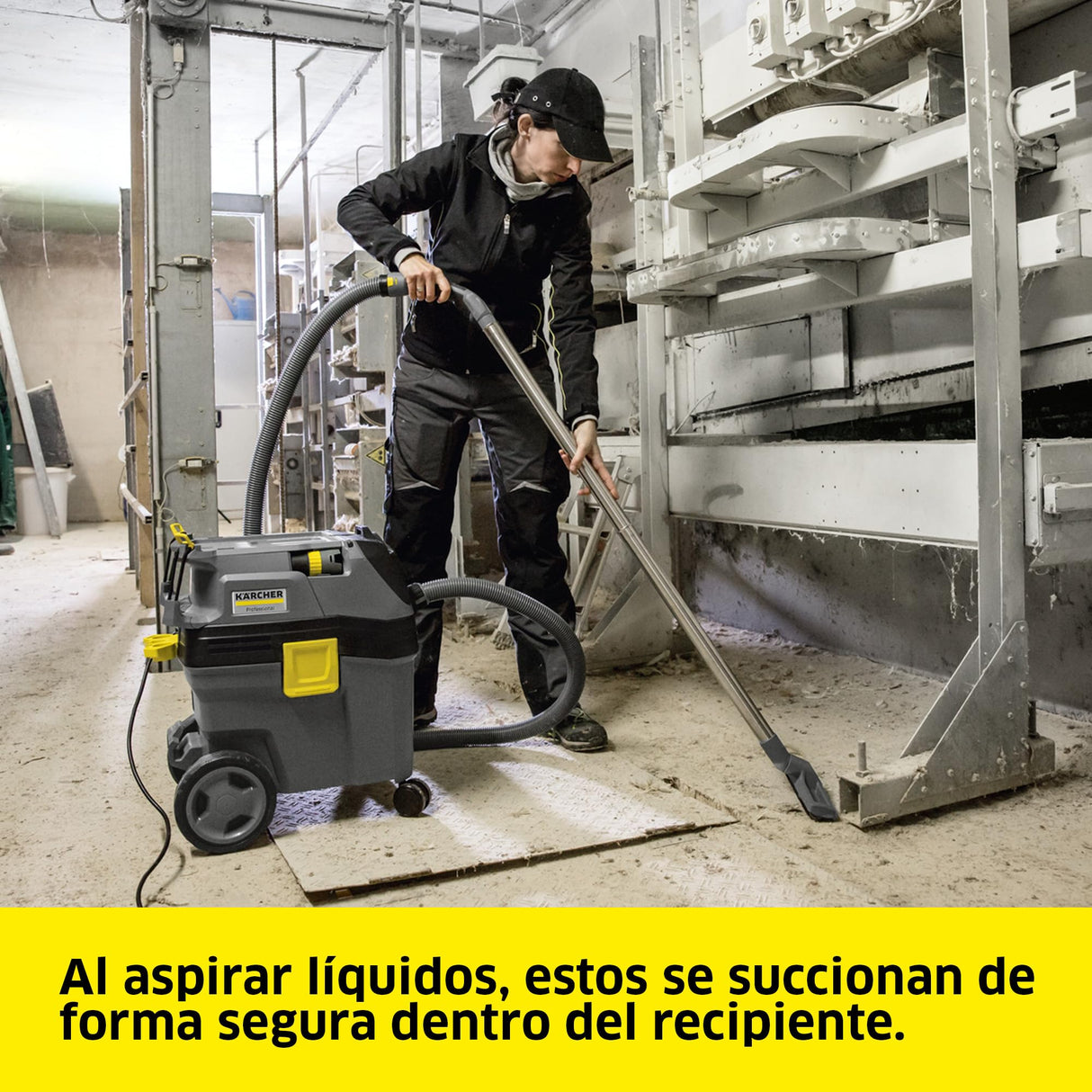 Kärcher Aspirador en seco y húmedo NT 30/1 Ap Te L, Potencia: máx. 1380 W, depósito: 30 l, Manguera de aspiración: 2,5 m, Boquilla barredora de Suelos (300 mm), Boquilla para Ranuras, Toma del Equipo