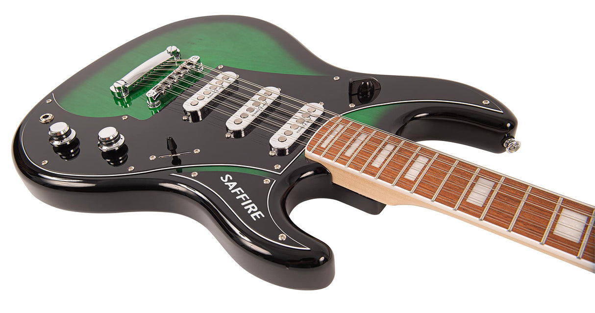 SAFFIRE 12 ELECTRIC GUITAR - GREENBURST