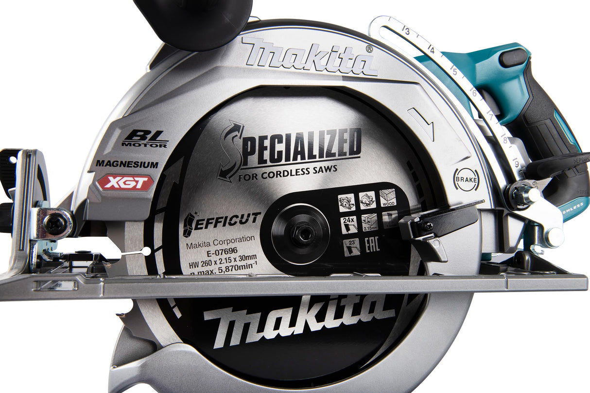 Makita RS002GZ Cordless Circular Saw 260mm 40VMAX XGT (sin batería, sin cargador)