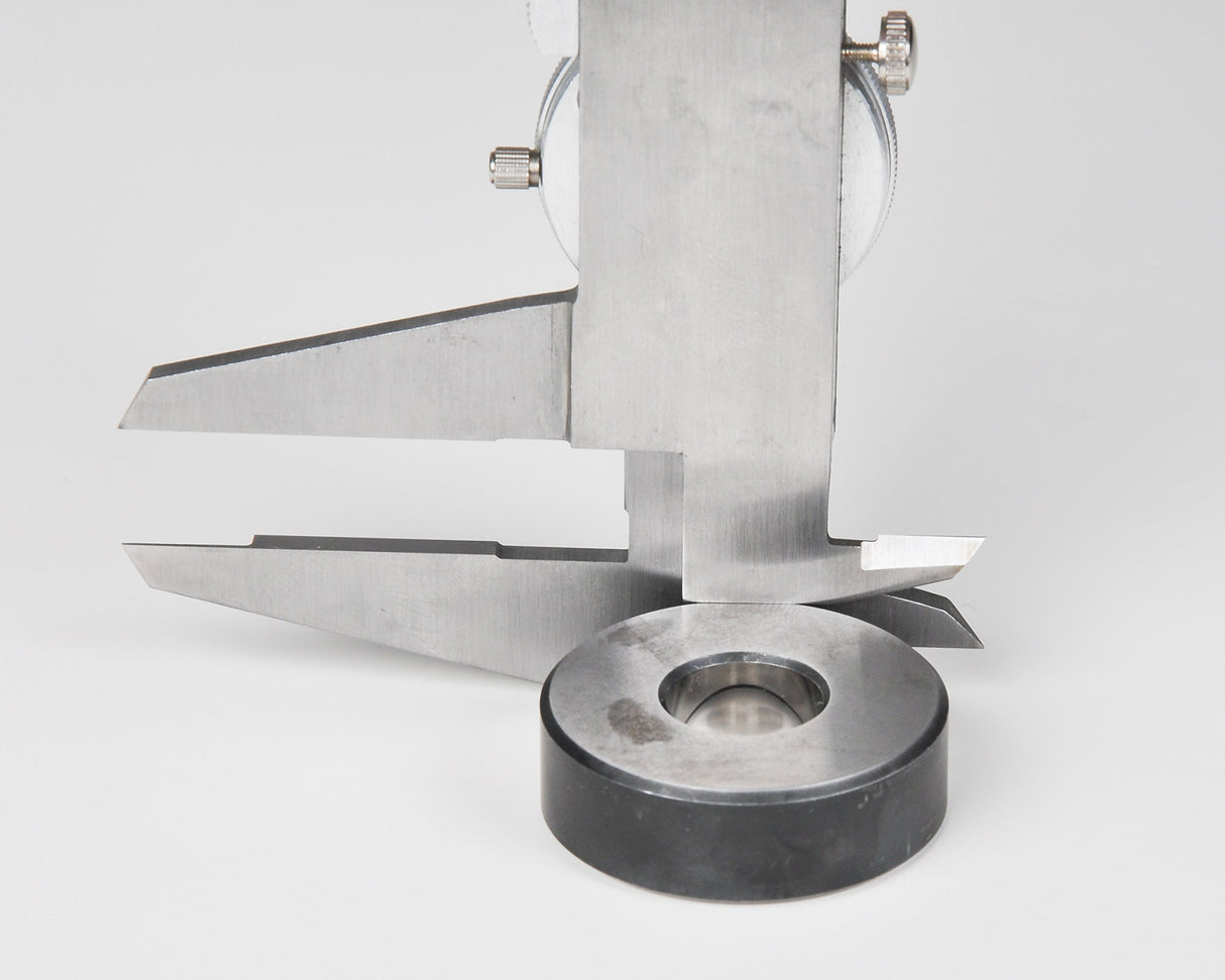 Fowler Calibrador de esfera de acero inoxidable a prueba de golpes, 52-008-712-0, rango de medición de 0-12 pulgadas, intervalo de graduación de 0.01 pulgadas, color de cara blanco