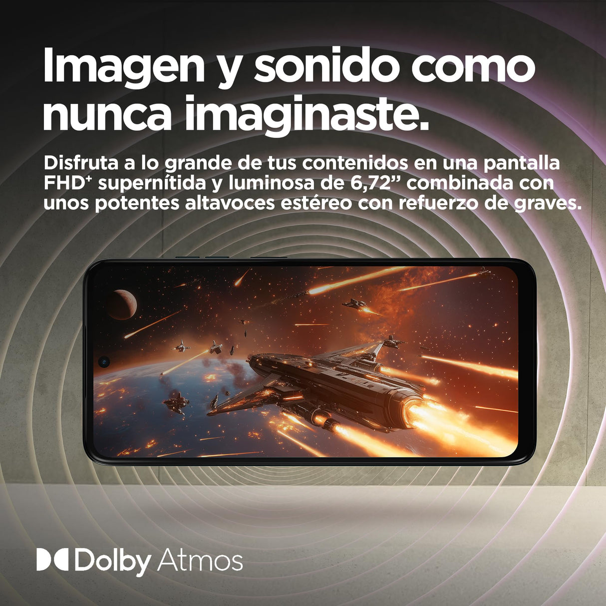 Motorola Moto g15 12GB (4GB+8GB RAM Boost)/128GB Naranja, España, Pantalla de 6,72” FHD+, Sistema de cámaras de 50 MP y Objetivo Ultra Gran Angular, Batería 5200 mAh, Carga TurboPower, Soft Luxe