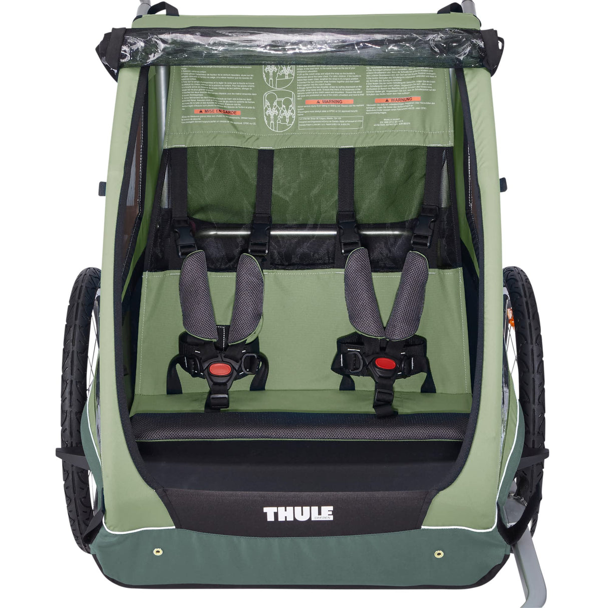 Thule, Coaster XT, Remolque De 2 Plazas para Bicicletas, Verde, U, Admirador Unisex