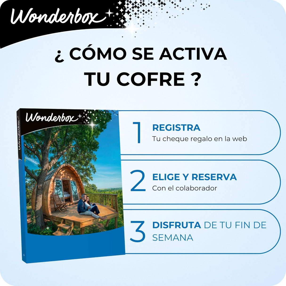 WONDERBOX - Caja Regalo - INSÓLIT - Escapada a Catalunya - 1 o 2 Noches insolitas para 2 Personas en cabañas, glampings, tipis, pods - Válido Durante 3 años y 3 Meses