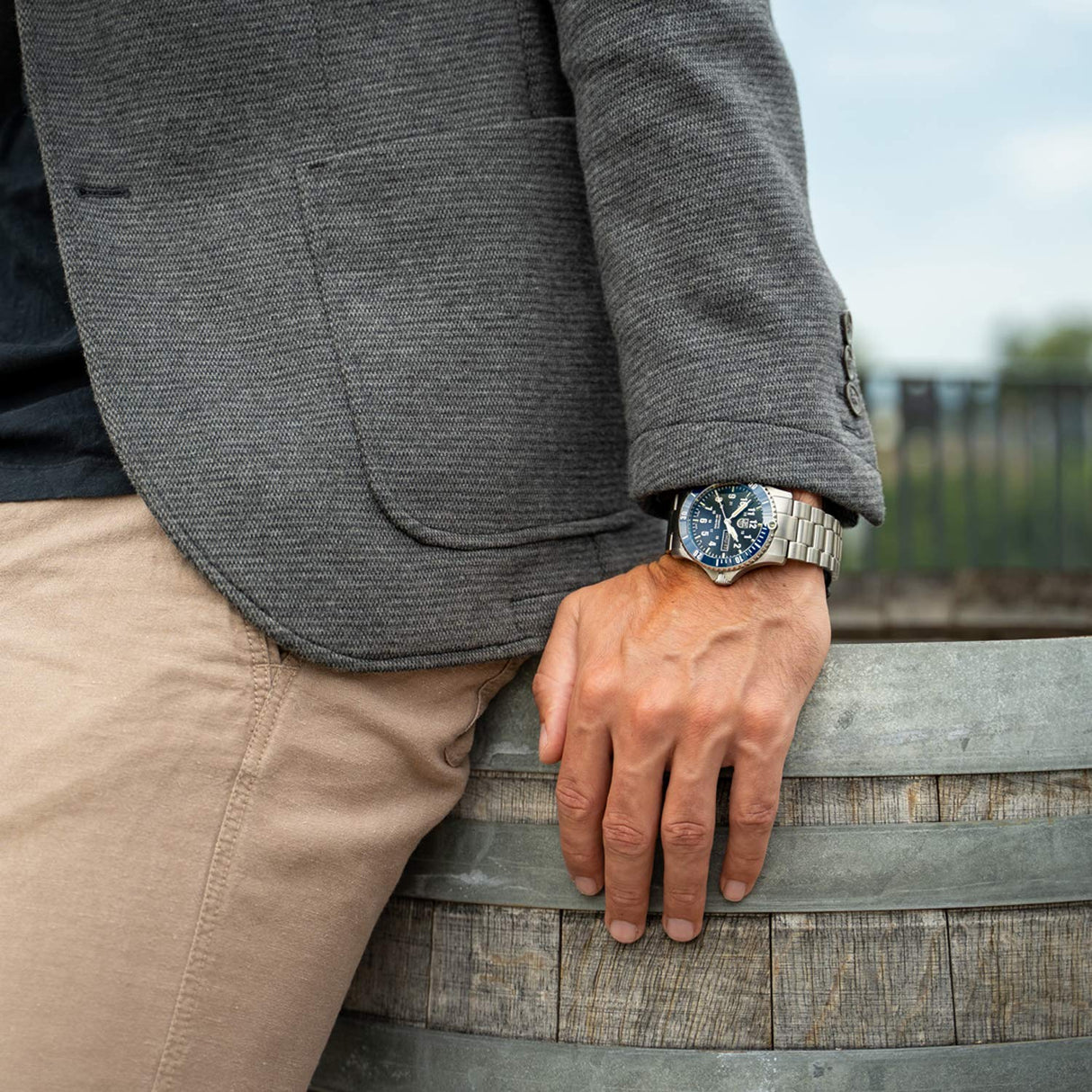 Luminox Reloj Analógico para Hombres de Automático con Correa en Acero Inoxidable XS.0924