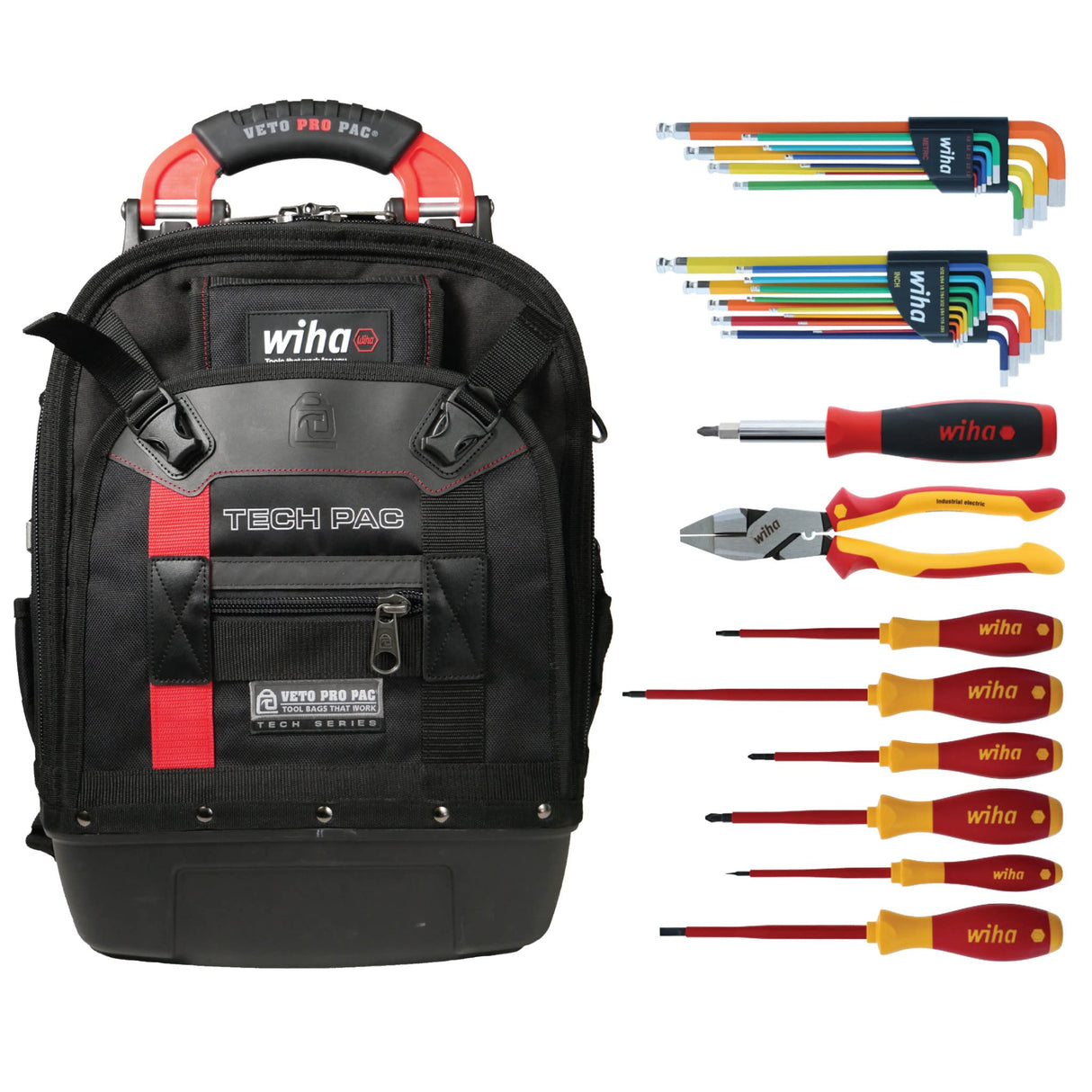 Wiha Kit de herramientas RedStripe de 30 piezas