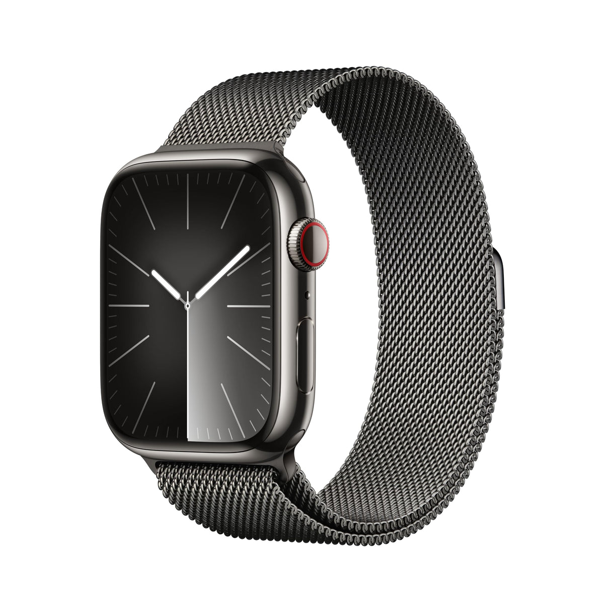 Apple Watch Series 9 (GPS + Cellular) - Caja de Acero Inoxidable en Grafito de 45 mm - Pulsera Milanese Loop en Grafito