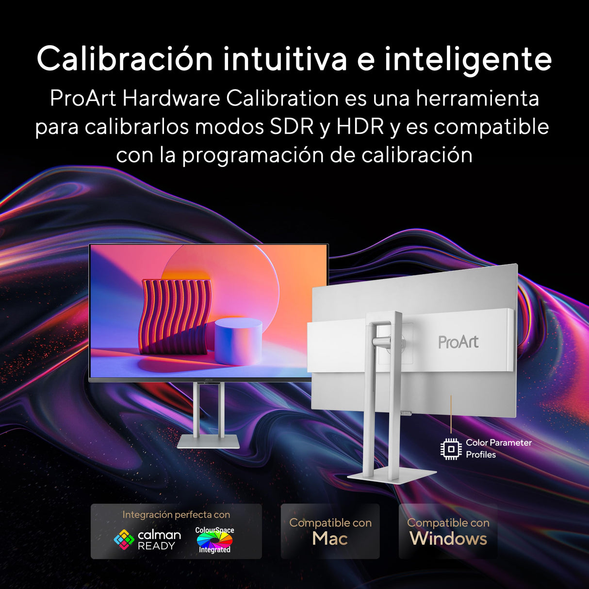ASUS ProArt Display OLED PA32UCDM Monitor Profesional de 32 Pulgadas, 4K UHD 3840x2160, QD-OLED, Ultrafino, 240Hz, 0.1ms, HDR-10, HLG, 99% DCI-P3, Thunderbolt 4, Calman Ready, ColorSpace
