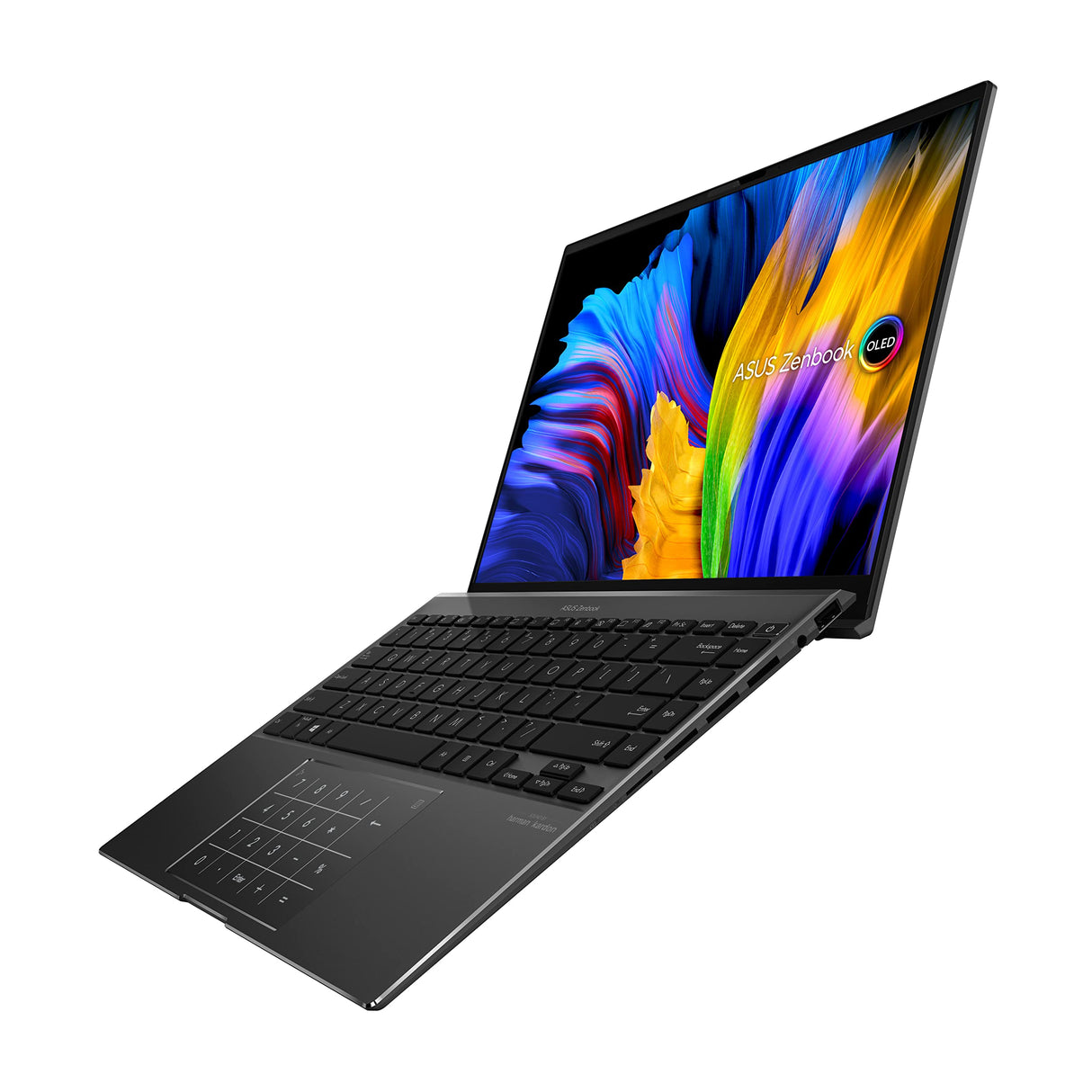 ASUS ZenBook 14X OLED UM5401QA-L7177 - Portátil 14" (Ryzen 7 5800H, 16GB RAM, 512GB SSD, Radeon Graphics, Sin Sistema Operativo) Negro Jade - Teclado QWERTY español
