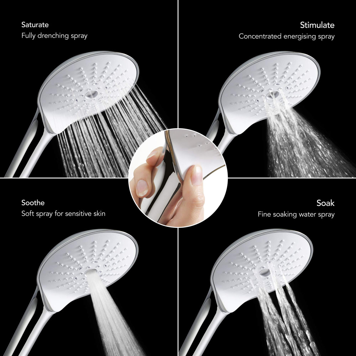 Mira Showers 1.1907.004 Mira Mode Maxim - Ducha digital de techo con bombeo, cromado