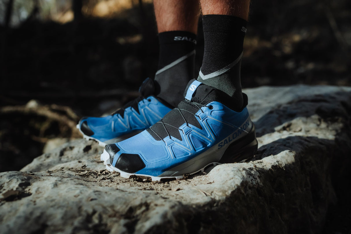 Salomon Speedcross, Zapatillas de Trail Running Hombre, Lapis Blue Black White, 45 1/3 EU